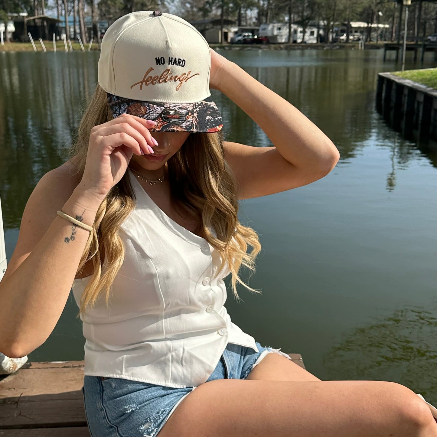 No Hard Feelings Embroidered Hat