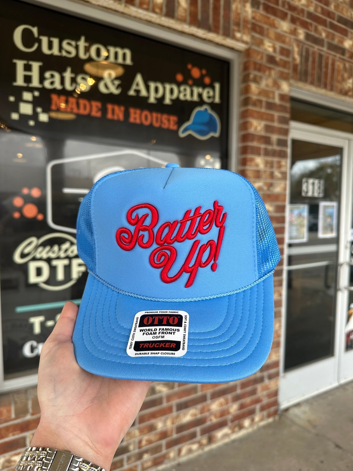 Batter Up! Embroidered Foam Trucker Hat