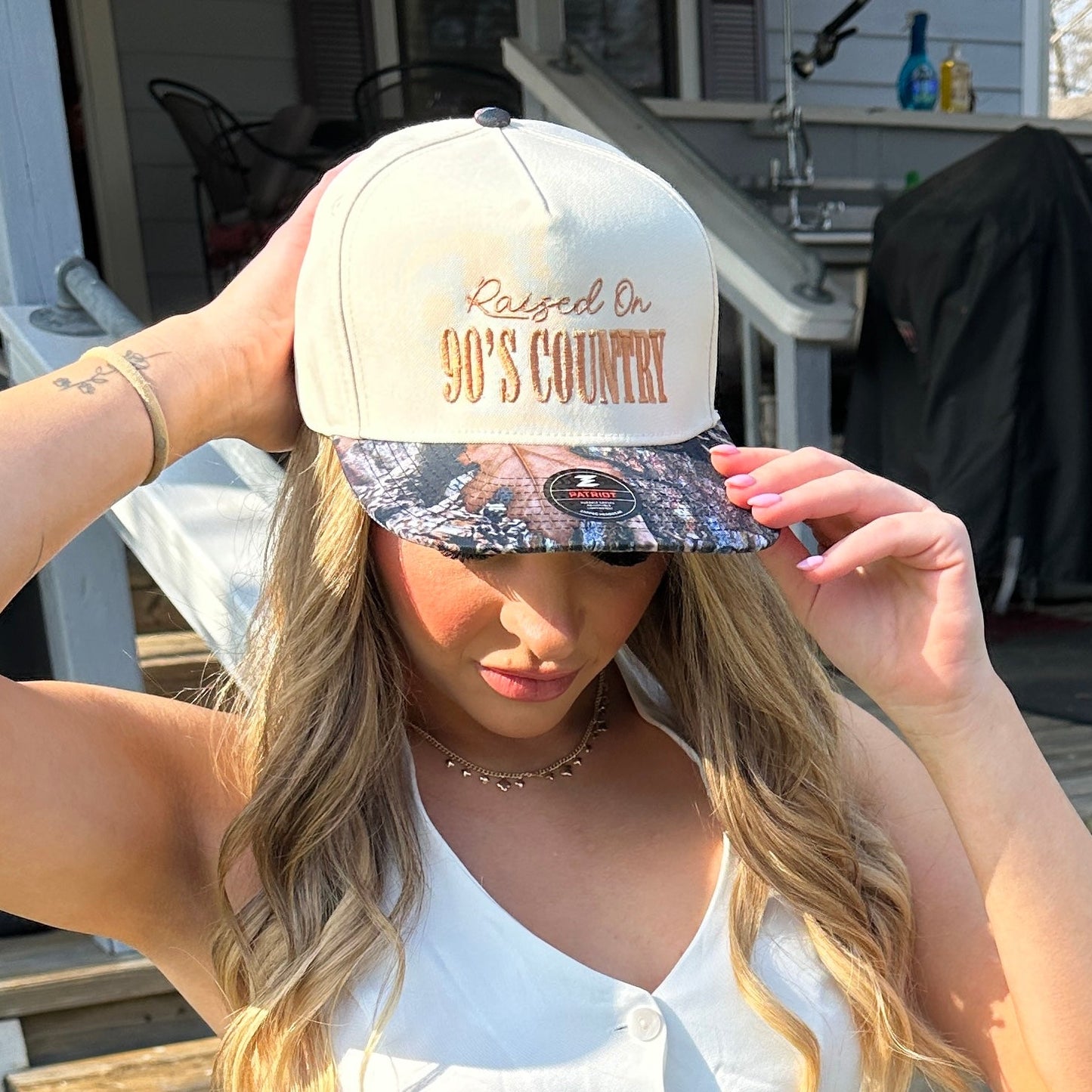 Raised On 90's Country Embroidered Hat