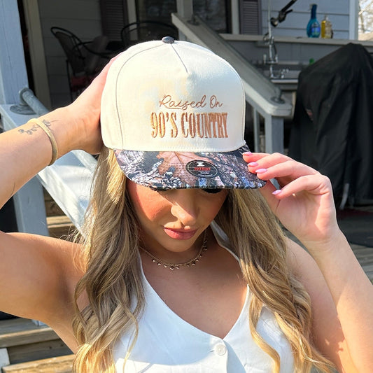 Raised On 90's Country Embroidered Hat