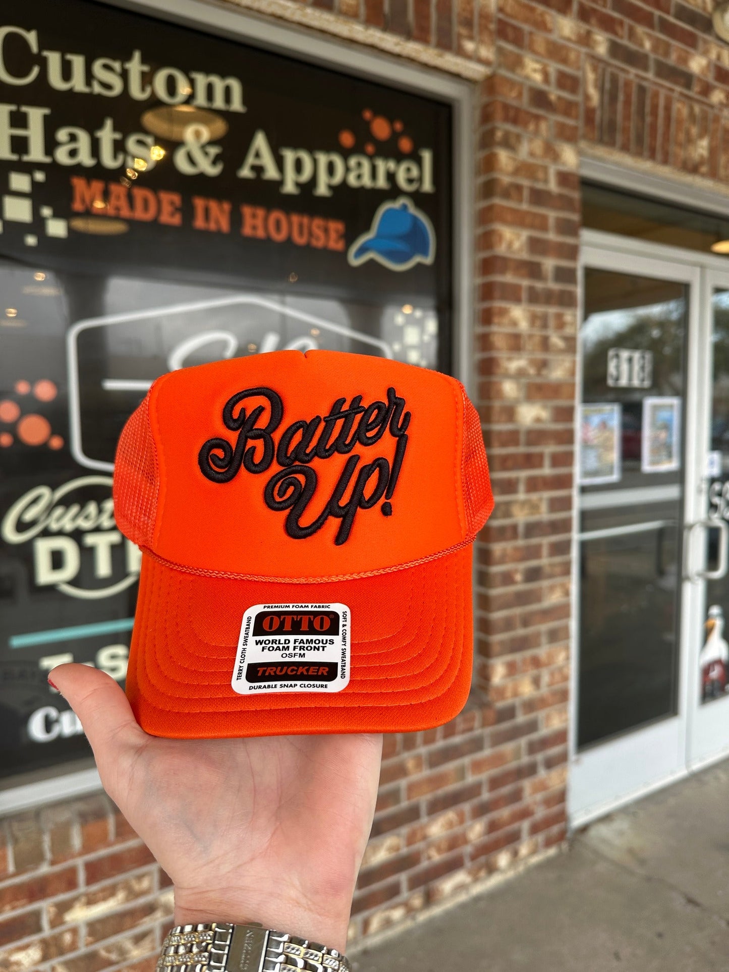 Batter Up! Embroidered Foam Trucker Hat
