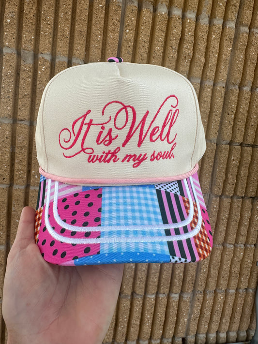 It is Well Embroidered Hat