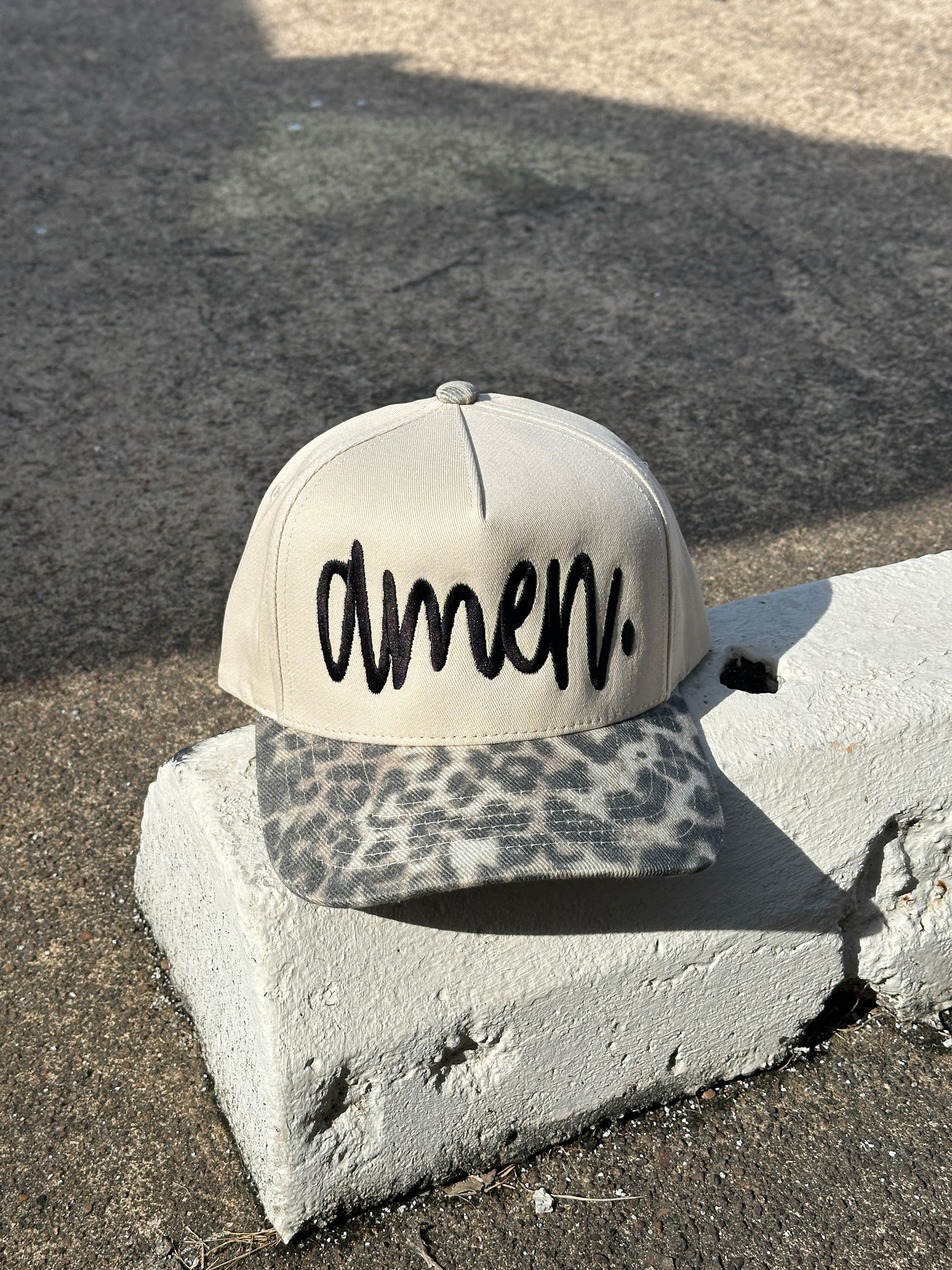 Amen Leopard Print Hat